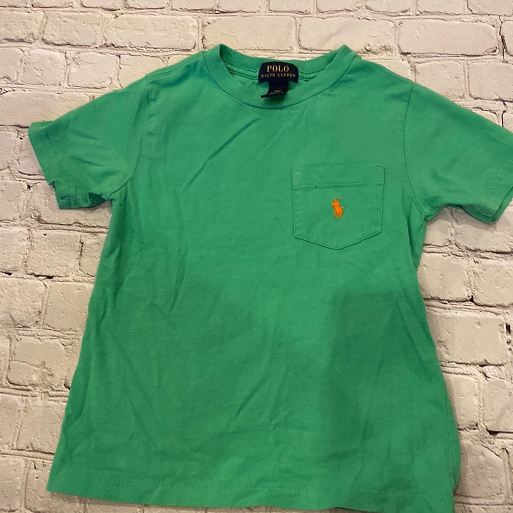 Green boys tee